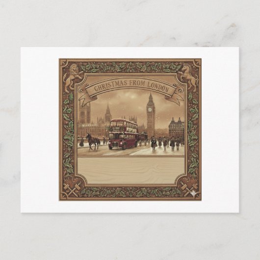 Classy London PostCards BigBen Briefkaart (Voorkant)