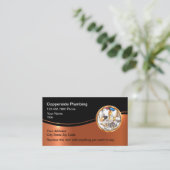 Classy Loodgieter Thema Bewerkbare Visitekaartjes (Staand voorkant)