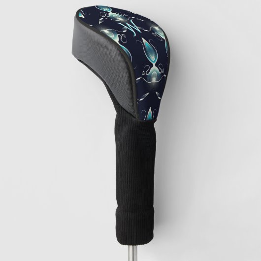 Classy Look van Blue Pareltjes Monogram Golfheadcover (Schuin)