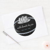 Classy Lotus Flower and Day Spa Sticker (Envelop)