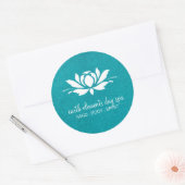 Classy Lotus Flower and Day Spa Sticker (Envelop)