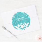 Classy Lotus Flower and Day Spa Sticker (Envelop)