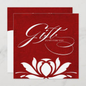 Classy Lotus Gift Certificate (Voorkant / Achterkant)
