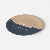 Classy Love maakte Eetable Script Papieren Bordje (Gekanteld)