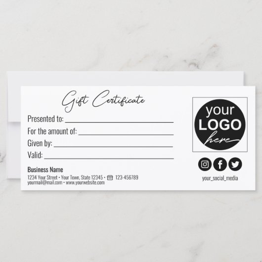 Classy Luminous Gold Round Bow Elegant Black Gift (Achterkant)