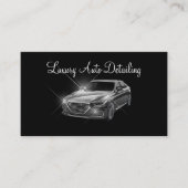 Classy luxe auto detaillering visitekaartje (Voorkant)