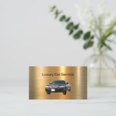 Classy luxe auto service Uber Driver Visitekaartje (Staand voorkant)