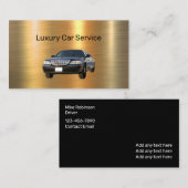 Classy luxe auto service Uber Driver Visitekaartje (Voorkant / Achterkant)
