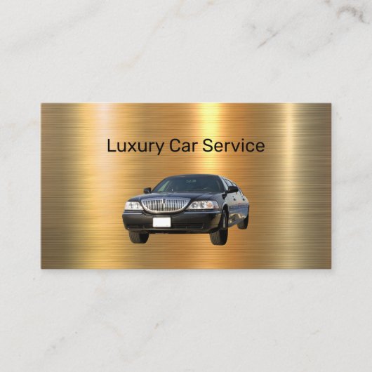 Classy luxe auto service Uber Driver Visitekaartje (Voorkant)