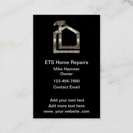 Classy luxe constructie dikke Visitekaartjes (Voorkant)