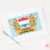 Classy Luxembourger Rechthoekige Sticker (Envelop)
