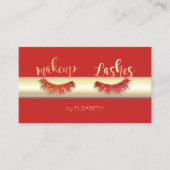 Classy Luxury Elegant, Glitter Lashes Visitekaartje (Voorkant)