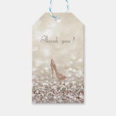 Classy Luxury Elegant Glittery Bokeh, Hiel Cadeaulabel (Voorkant)