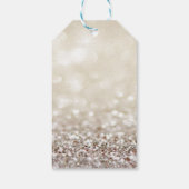 Classy Luxury Elegant Glittery Bokeh, Hiel Cadeaulabel (Achterkant)