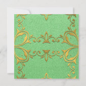 Classy Luxury Elegant Gold en Green Custom Kaart (Achterkant)