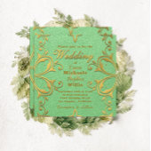 Classy Luxury Elegant Gold en Green Custom Kaart