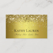 Classy Luxury Gold Glitter  Visitekaartje (Voorkant)