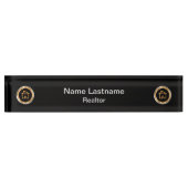 Classy Luxury Realtor Design Naambordje (Voorkant)