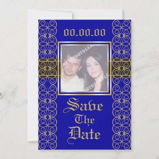 Classy Luxury Save the Date Uitnodigingen voor fot (Voorkant)