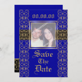 Classy Luxury Save the Date Uitnodigingen voor fot (Voorkant / Achterkant)