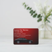 Classy Luxury Service Uber Visitekaartjes (Staand voorkant)