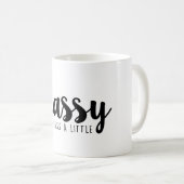 CLASSY, maar ik heb een beetje gepraat Koffiemok (Voorkant rechts)