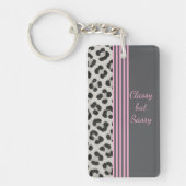Classy maar Sassy Leopard Print Sleutelhanger (Voorkant)