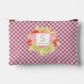 Classy magenta rood roze gingham check patroon etui (Voorkant)