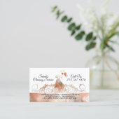 Classy Maid Cleaning Services Waterverf Visitekaartje (Staand voorkant)