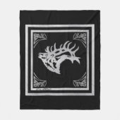 Classy Majestic Bull Elk Fleece Deken (Voorkant)