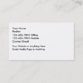 Classy makelaar Modern Visitekaartje (Achterkant)