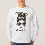 Classy Mam Life met Leopard T-shirt<br><div class="desc">Classy Mam Life met Leopard</div>