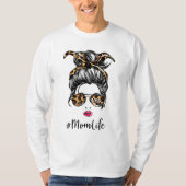 Classy Mam Life met Leopard T-shirt (Voorkant)