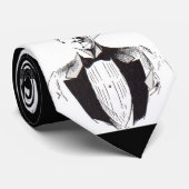 Classy, man met een scherpe kleed stropdas (Opgerold)