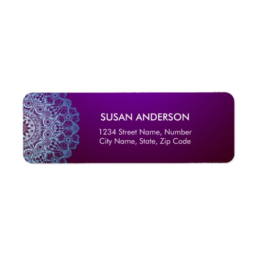 Classy Mandala retour adres label (Voorkant)