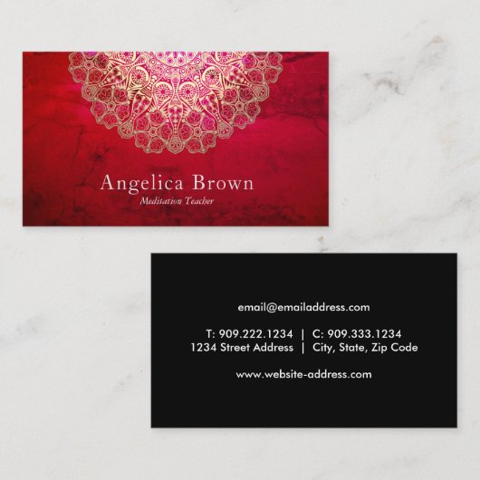 Classy Mandala Visitekaartje (Voorkant / Achterkant)