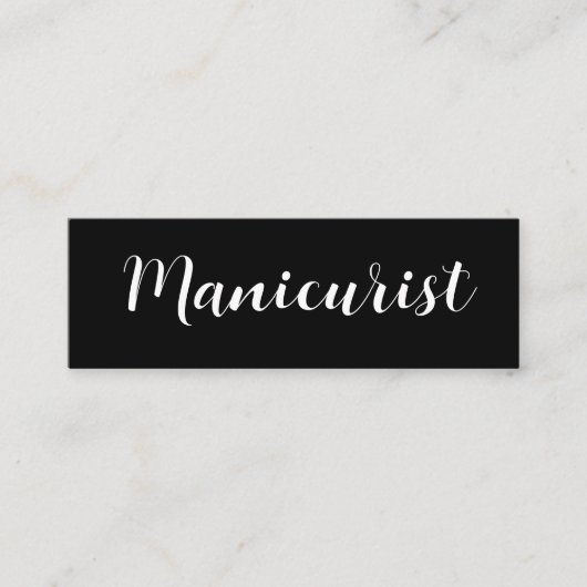 Classy Manicurist Appointment Visitekaartjes (Voorkant)