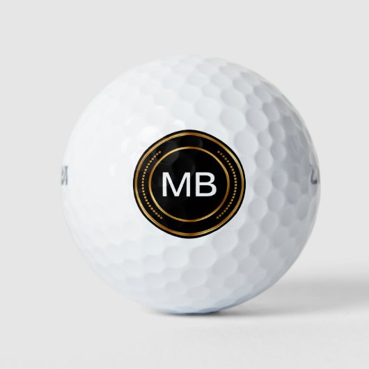 Classy Mannen monogram golfballen (Voorkant)