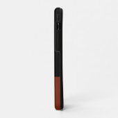 Classy Mannen Monogram Lederen Kunst Case-Mate iPhone Case (Achterkant/links)