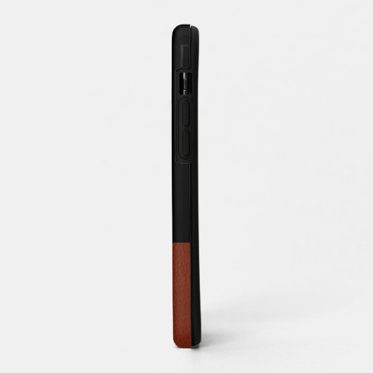 Classy Mannen Monogram Lederen Kunst Case-Mate iPhone Case (Achterkant/links)