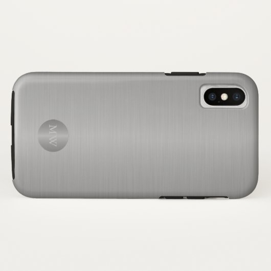 Classy mannen zakelijke professionele zilveren mon Case-Mate iPhone case (Achterkant (horizontaal))