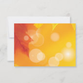 Classy Maple Leaves Fall Wedding RSVP-kaart RSVP Kaartje (Achterkant)