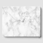 Classy Marble Monogrammed Wedding Gastenboek (Achterkant)