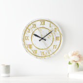 Classy Marble Stone en Gold look Grote Klok (Huis)