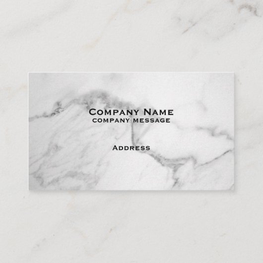 Classy Marble Visitekaartje (Achterkant)