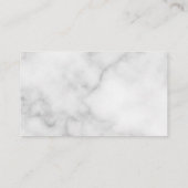Classy Marble Wedding Advice and Wishes Card Advieskaart (Achterkant)