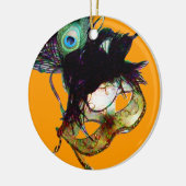 CLASSY MARDI GRAS MASQUERADE PARTIJ KERAMISCH ORNAMENT (Links)