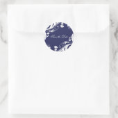 Classy marine en witte bruiloft stickers (Tas)