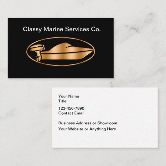 Classy Marine Services Nautische Visitekaartjes (Voorkant / Achterkant)