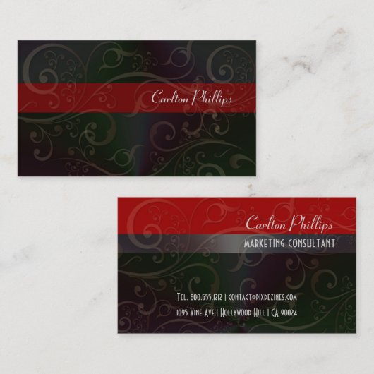 Classy Marketing Consultant visitekaartjes (Voorkant / Achterkant)